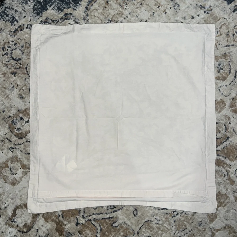 3 Pottery Barn Jacquard Medallion Cotton Linen Euro Sham in Neutral - Picture 7 of 16